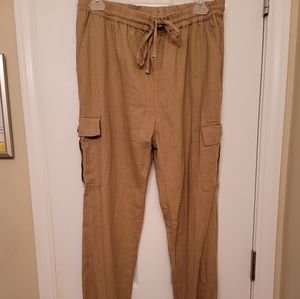 Tan khakis cargo women's pants